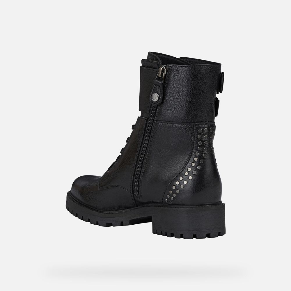 Geox Boots Black Hoara - Geox Womens Shoes - FAYPVM265